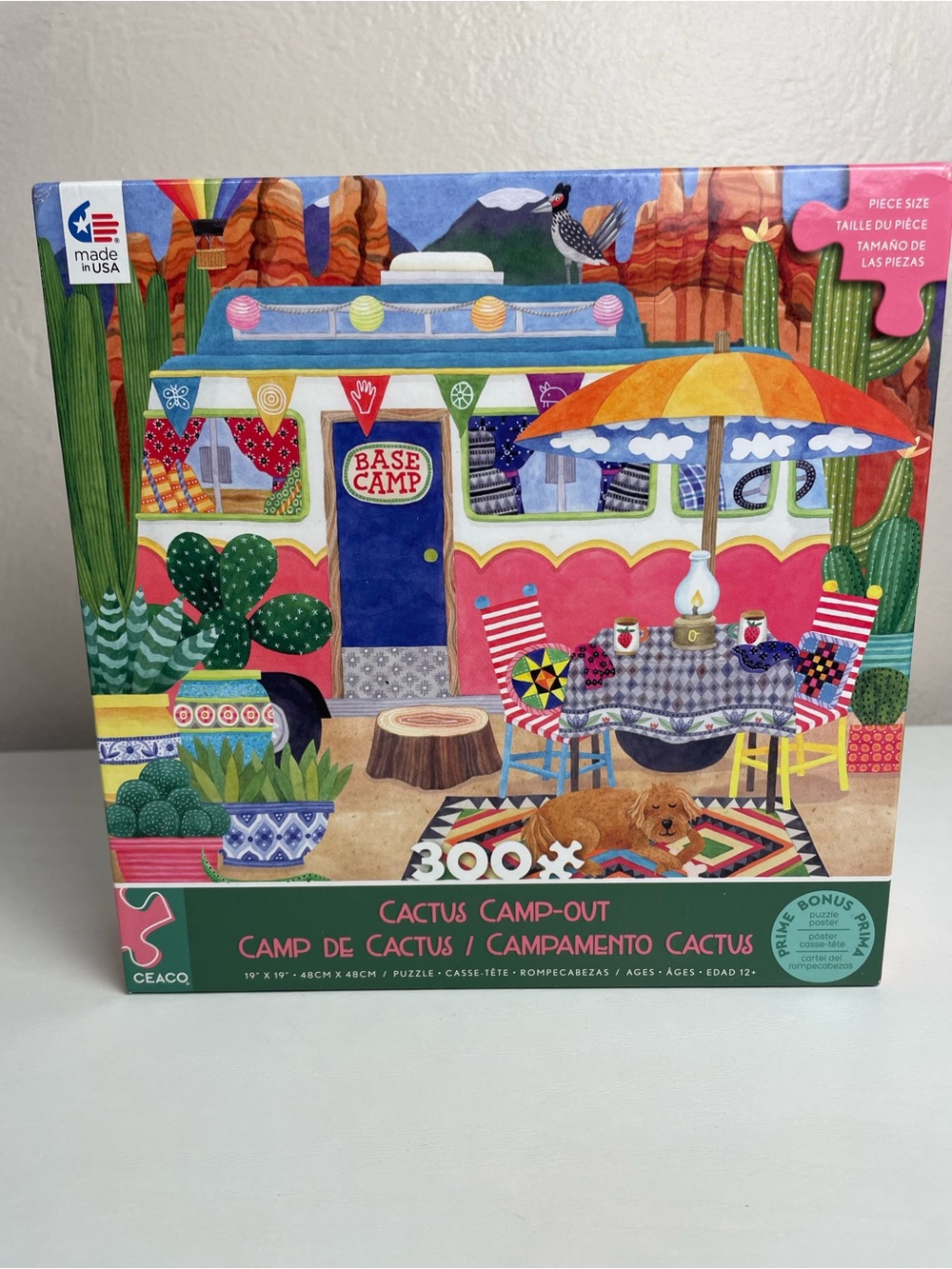 Base Camp Cactus Camp-Out Kids Puzzle - Multicolor